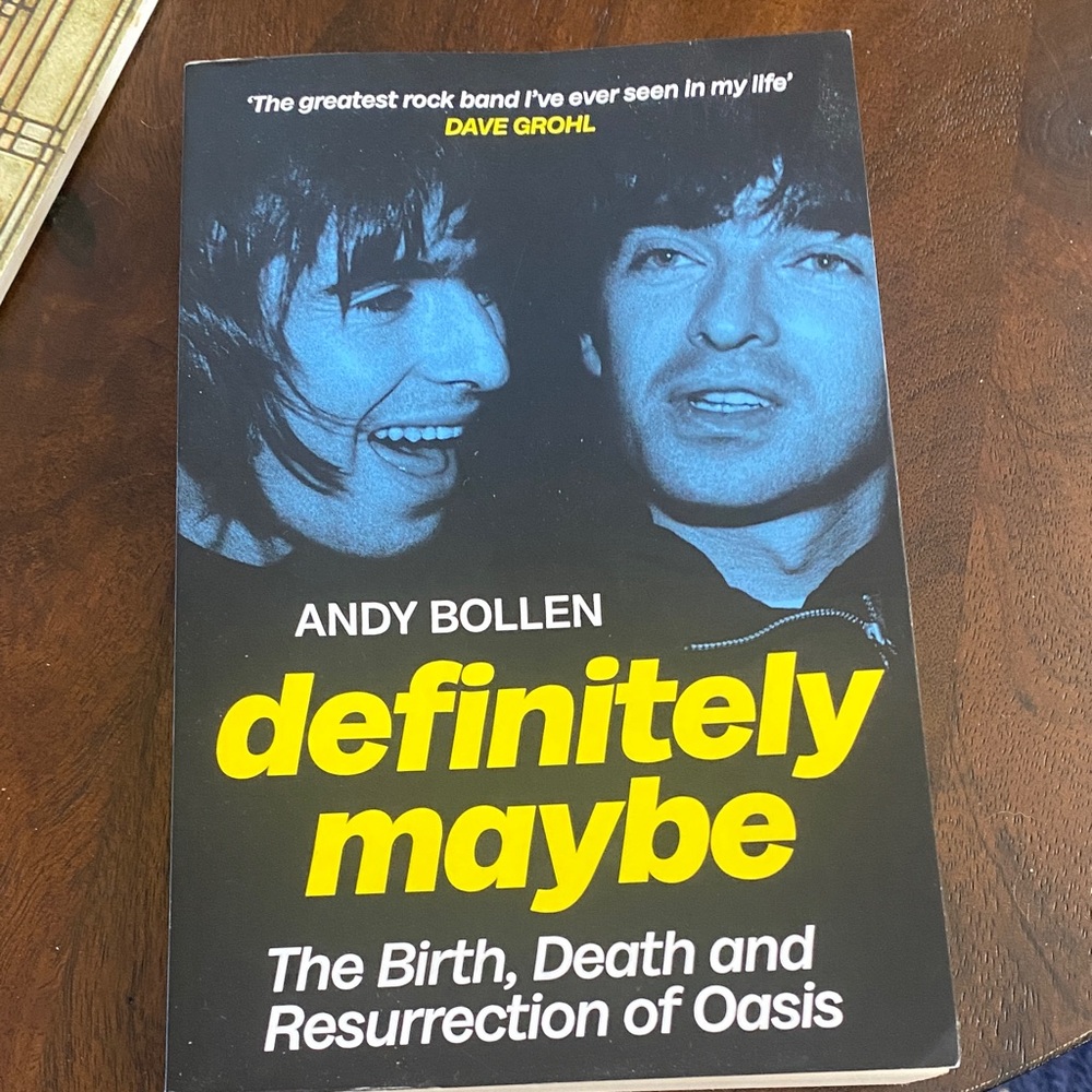 Definitely Maybe Book - Black and Yellow Cover